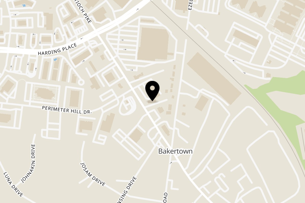 Map showing the location of Island Vibes on 1316 Antioch Pike in Nashville